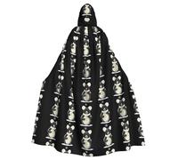 qqoupp Koala enjoying the snow scenery Prints Halloween Adult Hooded Cape Super Large Hooded Cloak with Bow Tie, No Zipper