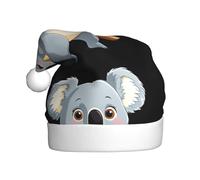 qqoupp Koala holding a big loaf Pattern Christmas Hat for Adult for Christmas, Halloween, New Year, sales, promotions