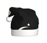 qqoupp Little brown bear hugging the moon Pattern Christmas Hat for Adult for Christmas, Halloween, New Year, sales, promotions