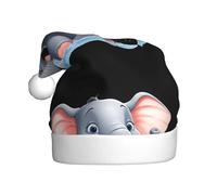 qqoupp Mr. Elephant taking a bath Pattern Christmas Hat for Adult for Christmas, Halloween, New Year, sales, promotions