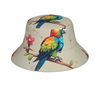 qqoupp Reflective Bucket Hat Cute Cockatiel Prints for Unisex Men and Women Lightweight, Breathable, Foldable Black