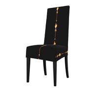 qqoupp Removable dining chair cover Peace and Hope Pattern soft and comfortable for banquet and ceremony restaurant chairs