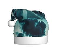 qqoupp Smokey Train Station Pattern Christmas Hat for Adult for Christmas, Halloween, New Year, sales, promotions
