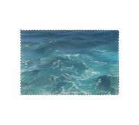 QQOUPP The Deep Ocean Prints Placemats for Dining Table Set of 6 12x18in Heat Resistant, Washable, and Durable Placemats for Kitchen, Home, Hotel