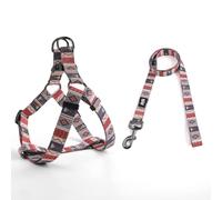 QQPETS Dog Harness Leash Set Adjustable Heavy Duty No Pull Halter Harnesses for Small Medium Large Breed Dogs Back Clip Anti-Twist Perfect for Walking