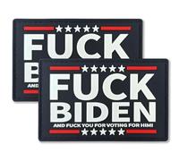 QQSD Biden Flag Patch Tactical Military Patches - PVC Hook and Loop Fastener Anti Fk Biden Patch, 2 Pack