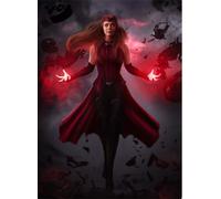 QQUEEN Scarlet Witch Diamond Painting Kits for Adults and Children, 5D DIY Anime Cross Stitch Full Round Drill Crystal Rhinestone Embroidery Pictures Arts Craft for Home Wall Decor，12"x16"