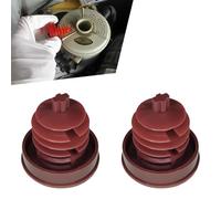QQWD 2PCS Red Hydraulic Power Steering Reservoir Cap Plug Cover Compatible with Honda Accord Odyssey CRV Civic RD5/7 Acura Replacement 53697-SB3-952 Honda Power Steering Fluid Cap