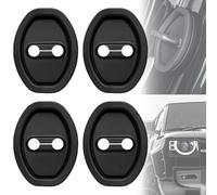 QQWD 4PCS Silicone Door Latch Lock Cover, Door Latches Rust Stopper Protector for Car, Universal Strike Doors Latch Guard Silent Shock Absorption Pad, Decoration Locks Accessories for Most Vehicles