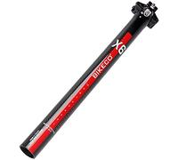 QQY Bicycle Seat Posts Carbon Road/ 3K Matte Vertical Seat Post 27.2/30.9/31.6 x 350Mm Ultra-Light Bicycle Seatpost (30.9 MM)