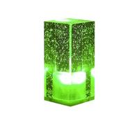 QQY Crystal Table Lamp, LED Rechargeable Crystal lamp Bedlight Small Night Light Decorative Table Light for Living Room Bedroom Dinner Bar (Green)