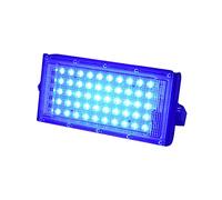 QQY LED Floodlight Outdoor, Super Bright 5000LM Outdoor Security Lights, IP66 Waterproof Flood Lighting Wall Light for Garage Patio Backyard (50W, Blue)