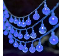 QQY LED Globe String Lights, Fairy Lights USB Powered Christmas Light for Home Party Patio Garden Wedding (6M 40LED, Blue)