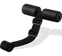 QQY Nordic Hamstring Curl,Nordic Hamstring Curl Strap,Adjustable Hamstring Curl Strap with Padded Ankle Bar,10 Second Setup Nordic Curl (Black), One Size