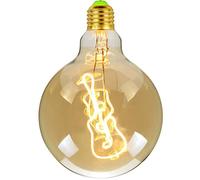 QQY Vintage Light Bulbs, Alphabet Led Bulbs Edison Bulb 4W 220/240V E27 Decorative Light Bulbs for Bedroom Wedding (Guitar)