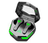 QQY Wireless Bluetooth Earbuds, N35 Earphone Low-latency Gaming Wireless 5.2 Headset Binaural In-ear Cool Game Headsets Stereo Earbuds (Black)