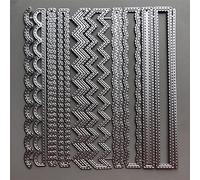 QQYDZSW Cuts Cutting Embossing Dies for Scrapbooking Wavy Lines Metal Cutting Dies DIY Scrapbooking Embossing Paper Photo Album Stamps Crafts Templates Mould Stencils
