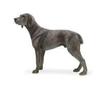 QQYDZSW Statue Stunning Home Garden Ornament Sculpture Decoration Statues and Figurines Weimaraner Model Simulation German Weima Dog Dog Ornaments Car Crafts Standing Posture
