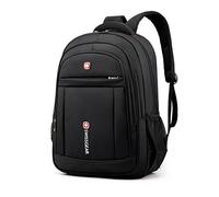 QQYG Backpack fashion business laptop backpack multi-functional large-capacity waterproof and anti-theft travel student backpack,8810-BLACK,CN