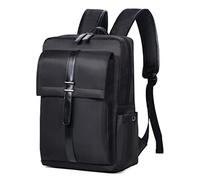 QQYG Fashion Multifunctional Men's Backpack Nylon Waterproof Men's Backpack Laptop Tablet Men's Bag,black