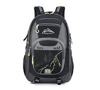 QQYG Men's Backpack Academy Large Capacity Men's Women's Backpack School Bag Backpack Travel Bag Computer Laptop Bag Hiking Backpack,black,36 * 20 * 59CM