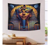 QQZNFTBVF 3D Egyptian Pharaoh Printed Wall Blanket Home Decoration Bedding Poster Wall Art Tapestry Tapestries Wall Hanging Soft Polyester for Bedroom Living Room Dorm Home Decorations 70cmx100cm