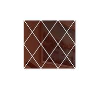 QQZQQ Acrylic Mirror Setting Wall Stickers, Family DIY Removable Wall Sticker Decal, Geometric Art Diamond Shape Mirror Tiles for Home Kitchen Living Room Bedroom TV Background Decor