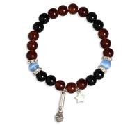 QqzsJewls Horror Nights Inspired Bracelets, Costume Gifts for Game Fans, Beaded Stone Bracelets Birthday Christmas Gifts for Best Friend Sister Daughter Son Niece, Freddy, Stone, no gemstone