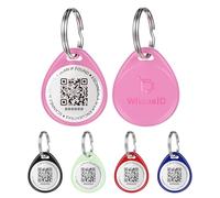 QR Code Dog Tag and Cat Tag, Scan to Reunite Faster, Waterproof and Durable, Lightweight and Quiet, Glow in The Dark Option, Updatable Contact Info