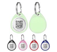 QR Code Dog Tag and Cat Tag, Scan to Reunite Faster, Waterproof and Durable, Lightweight and Quiet, Glow in The Dark Option, Updatable Contact Info