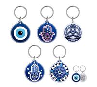 QR Code Pet ID Tags for Dogs & Cats - Guardian Spirit Series 5Pcs, Dog Tags Personalized with Evil Eye, Hamsa Hand & Celtic Knot Symbols, Waterproof, Editable Profile, Instant Location Alert