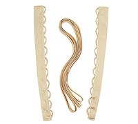 QRBTSCL Women's Wedding Dress Loops Extender Adjustable Fit Satin Corset Back Kit Loops Lace up for Prom Dress, Champagne, 16