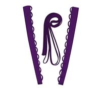 QRBTSCL Women's Wedding Dress Loops Extender Adjustable Fit Satin Corset Back Kit Loops Lace up for Prom Dress, Purple, 16