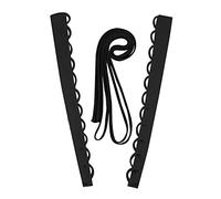 QRBTSCL Women's Wedding Dress Loops Extender Adjustable Fit Satin Corset Back Kit Loops Lace up for Prom Dress, Black, 16