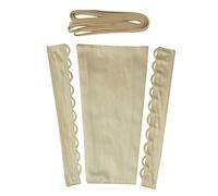 QRBTSCL Women's Wedding Dress Zipper Replacement Adjustable Fit Satin Corset Back Kit Lace up for Prom Dress, Champagne, 14