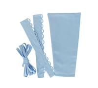 QRBTSCL Women's Wedding Dress Zipper Replacement Adjustable Fit Satin Corset Back Kit Lace up for Prom Dress, Light Blue, 16