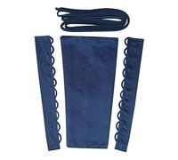 QRBTSCL Women's Wedding Dress Zipper Replacement Adjustable Fit Satin Corset Back Kit Lace up for Prom Dress, Navy Blue, 12