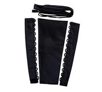 QRBTSCL Women's Wedding Dress Zipper Replacement Adjustable Fit Satin Corset Back Kit Lace up for Prom Dress, Black, 18