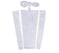 QRBTSCL Women's Wedding Dress Zipper Replacement Adjustable Fit Satin Corset Back Kit Lace up for Prom Dress, White, 10