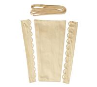 QRBTSCL Women's Wedding Dress Zipper Replacement Adjustable Fit Satin Corset Back Kit Lace up for Prom Dress, Light Champagne, 14