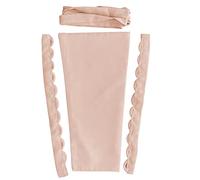 QRBTSCL YCShun DIY Chiffon Corset Kit Zipper Replacement Adjustable Fit Corset Back Kit for Formal Prom Dress, Blush, 22