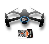 QRCode Sticker UAV ID - Drone License Plate Name Plate Place Contact Details Yourself via App Can Be Retrieved at Any Time via QR Code Similar to NFC (XXS, 18 Stickers)