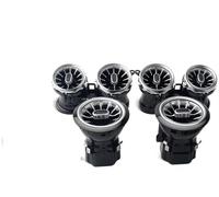 QRDKKL Air AC Vent Outlet For Benz W205 C-Class GLC X253 W213 E-Class W222 S-Class W117/For B/W176 Turbine Nozzle Air Vents Ambient Light Car Retrofit Kit AC Front Grille(W213 16-23 front 6pc)