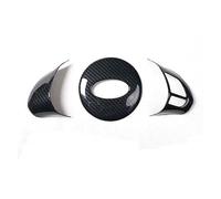 QRDKKL Car Interior Mouldings for Subaru for Forester 2008-2012 Right Hand Drive Door Handle Gear Shift Steering Wheel Cover(Steering Wheel 2)