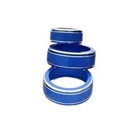 QRDKKL Car Interior Mouldings for Subaru for Forester XV 2018 2019 2020 2021 2022 Car Air Conditioner Ring Gear Shift Switch Knob Trim(AC Knob Blue)