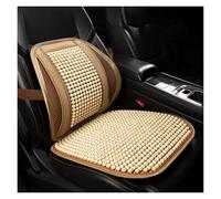 QRDKKL Car Seat Protector Car Seat Cushion Summer Cool Cushion Single Piece Of Wood Beads Summer Breathable Cushion Car Seat Covers Car Seat Cover Leather(G Beige 1 Pcs)