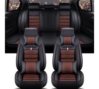 QRDKKL Car Seat Protector For TOYOTA For Corolla For Camry For RAV4 CHR For Highlander For Land For Cuirser For Prado Car Seat Cover Car Seat Cover Leather(K Black Coffee 5 Seat)