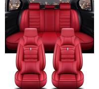 QRDKKL Car Seat Protector For TOYOTA For Corolla For Camry For RAV4 CHR For Highlander For Land For Cuirser For Prado Car Seat Cover Car Seat Cover Leather(O Red 5 Seat)