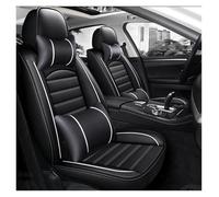 QRDKKL For RAV4 For Auris For Avensis For Crown For 4Runner For Harrier FJ For Cruiser For Mark X For Premio Universal Car Seat Cover Car Seat Covers Full Set(Black White 5 Seat-B)
