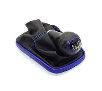 QRDKKL Gear Shift Knob Stick Head for VW for Golf for Bora for Jetta for GTI MK4 5/6 Speed 23mm Gear Shift Knob Lever Shifter Gaiter Boot(5 Speed 23 mm E)